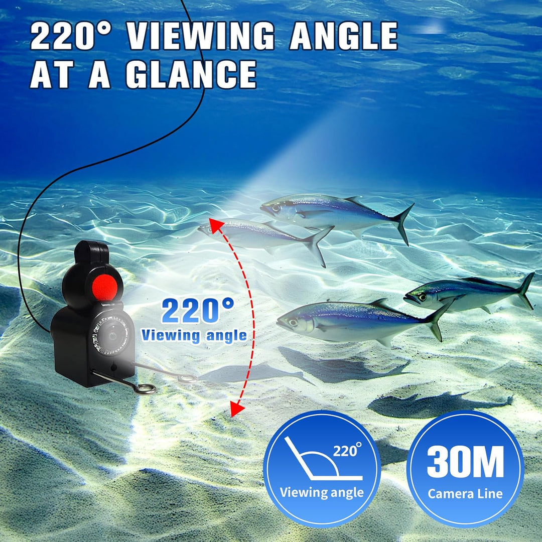 Fischfinder, Unterwasserkamera Angeln, Fish Finder Kamera IP68 Wasserdicht Unterwasser Kamera, 5000m