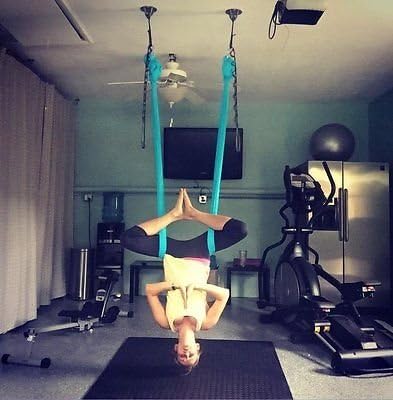 Wand- Deckenhalterung Wandhalterung in X für Sling Trainer Schlingentrainer Turnringe Aerial Yoga Sw