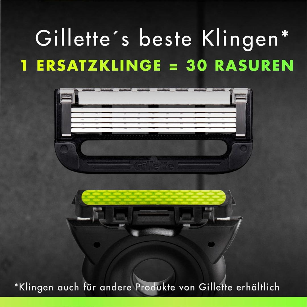 GilletteLabs mit Reinigungs-Element, Rasierer für Männer Champion Gold Edition, 1 Handstück 1, mit W
