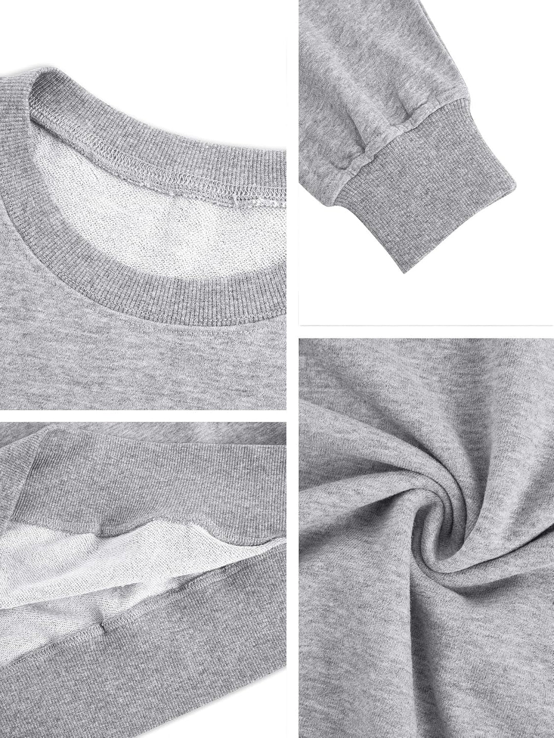 Sweatshirt Damen Los Angeles Pullover Oversized Langarmshirt Rundhals Basic Loose Tops Ohne Kapuze T