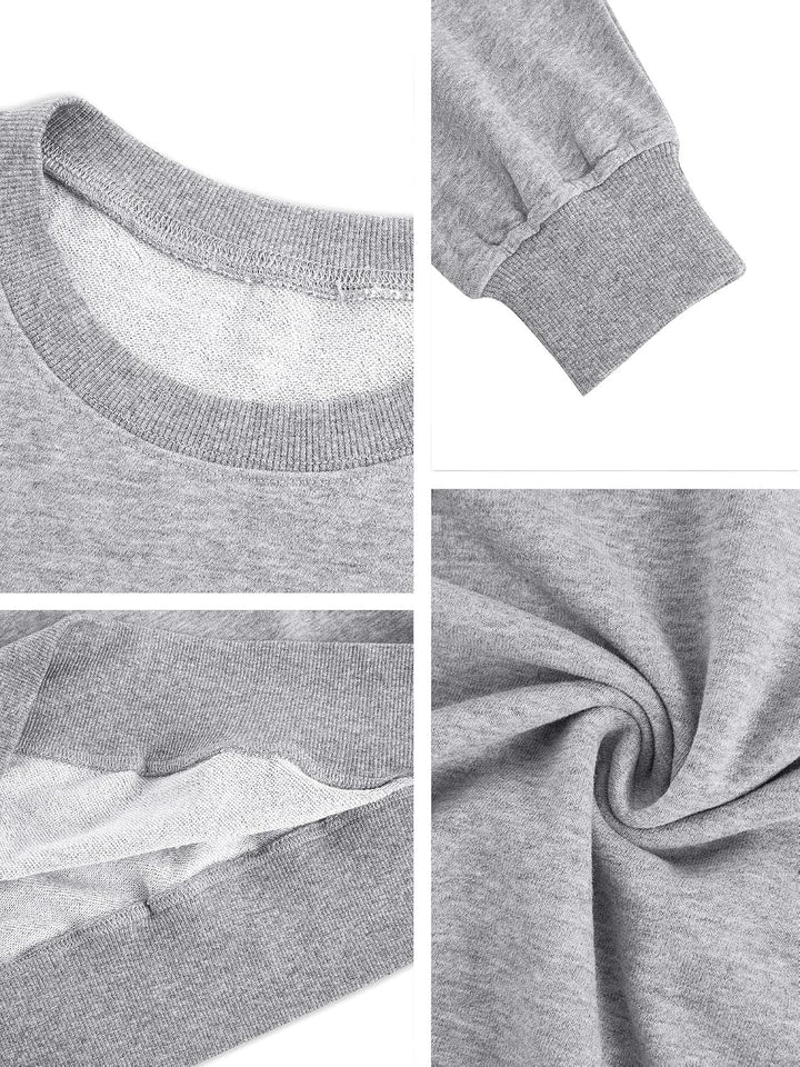 Tongmingyun Sweatshirt Damen Oversized Rundhals Pullover Ohne Kapuze | Langarm,Rundhals,Einfarbig,Ca
