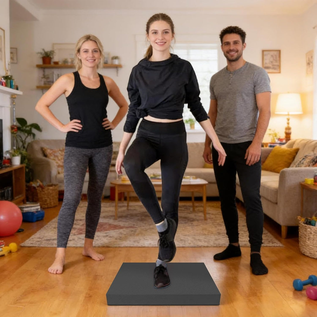 Stabilitätskissen - Antirutsch-Trainer aus TPE 50x40 cm | Trainings Schaumstoff Pad Gepolsterte Bala