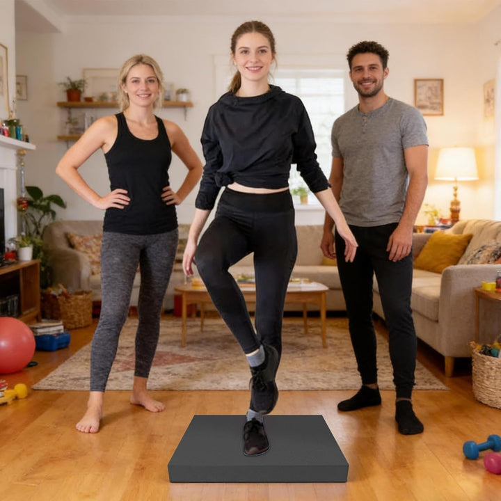 Stabilitätskissen - Antirutsch-Trainer aus TPE 50x40 cm | Trainings Schaumstoff Pad Gepolsterte Bala