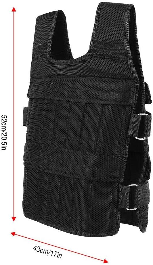 VGEBY Gewichtsweste, 15KG Krafttraining Weight Vest Trainingsweste Training Fitness Sport Jacke Jack