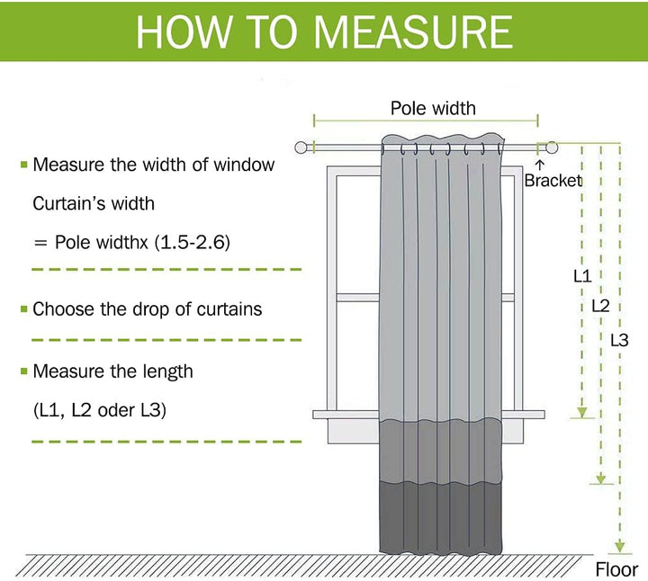 NICETOWN Farbverlauf Gardinen Kinderzimmer Ösenvorhang 2er Set H 160 x B 132 cm Regenbogen Vorhang m