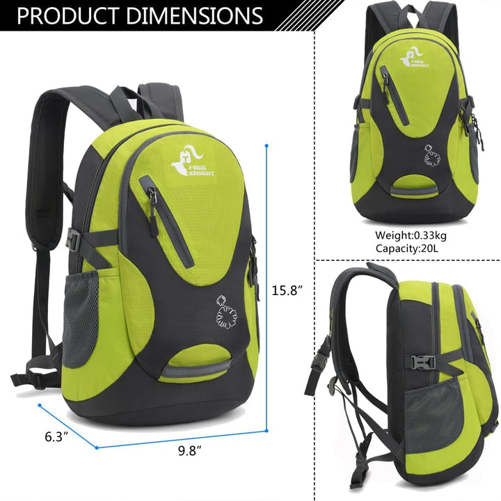 Bseash Kleine Grösse 20L leichte wasserdichte Rucksack, Outdoor Sport Travel Daypack für Radfahren W