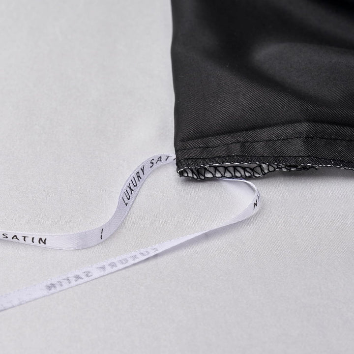 YASMENG Bettwäsche 200x200 Satin Schwarz Weiss Wendebettwäsche Set Elegant Luxus Modern Bettbezug Se