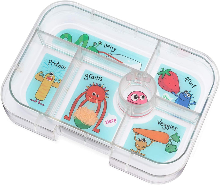 yumbox Original auslaufsichere Kinder Bento-Lunchbox, 5 Fächer + Dip Well, leicht zu öffnender Riege