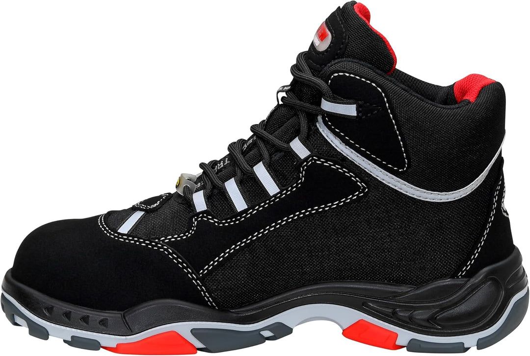 ELTEN Sicherheitsschuhe Sander ESD S3, Herren, Sportlich, Leicht, Schwarz, Kunststoffkappe Unisex Si