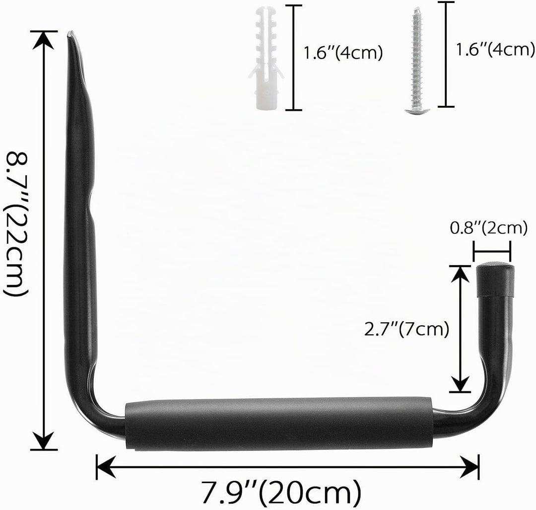 Garage Schwerlast Wandhaken, Leiter Haken aus Festem Metall Storage Hanger Organizer für Kajaks Leit