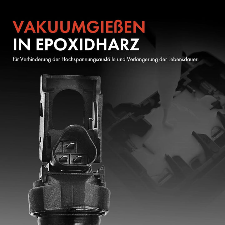 Frankberg 4x Zündspule Zündmodul Kompatibel mit E46 E90 E91 E92 E93 E39 E60 E61 F07 E63 E64 F13 E81