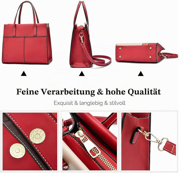 FANDARE Elegante Umhängetaschen Damen Schultertasche Verstellbare Frauen Handtasche PU Leder Wasserd