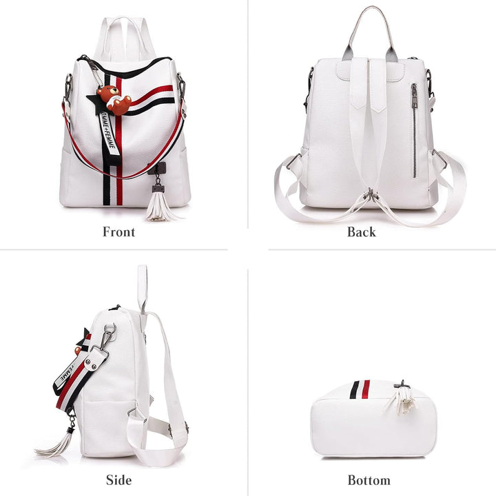 FANDARE Modischer Rucksack Wasserdicht Damen-Henkeltaschen Damen-Henkeltaschen PU-Leder Umhängetasch