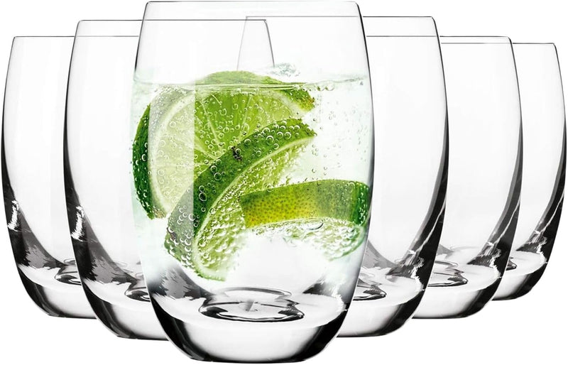 Krosno Wassergläser Saftgläser Trinkgläser | Set von 6 | 360 ML | Elite Kollektion | Perfekt für zu