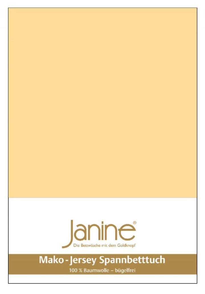 Janine Spannbetttuch 5007 Mako Jersey 180/200 bis 200/200 cm vanille Fb. 23 180/200 cm - 200/200 cm
