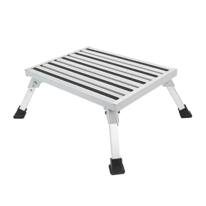 Camco 43677 Alu-Hocker mit ausklappbaren Füssen Feste Stufe, Feste Stufe