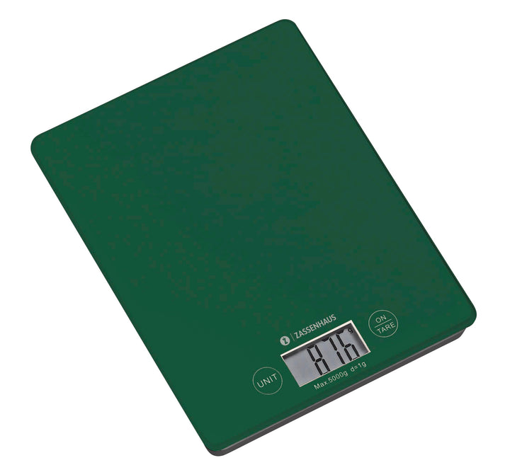 ZASSENHAUS Küchenwaage digital BALANCE/Digitalwaage mit max. 5kg in 1g Schritten/Hochwertige Haushal