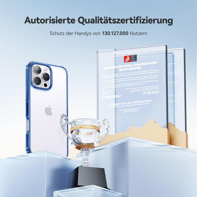 CASEKOO 2024 Neu Crystal Clear Speziell für iPhone 16 Pro Max Hülle [Nie Vergilbung] [Unzerstörbarer