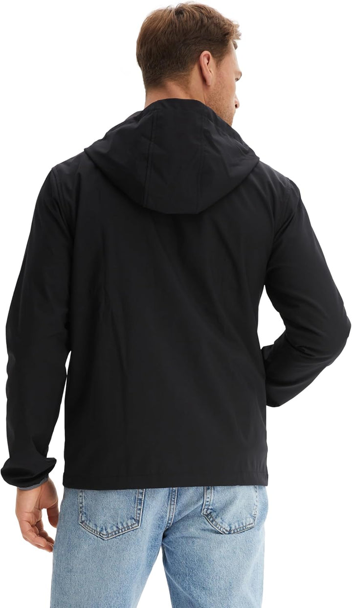 Morgenstern Softshelljacke Regenjacke Herren Wasserabweisend Atmungsaktiv, M Schwarz