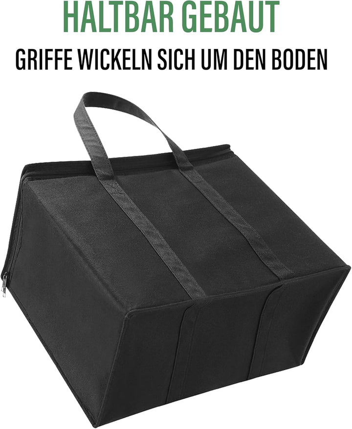 VENO 3-er Pack isolierte, wiederverwendbare Kühltasche, Einkaufstaschen, gross, robuste Griffe, Dopp