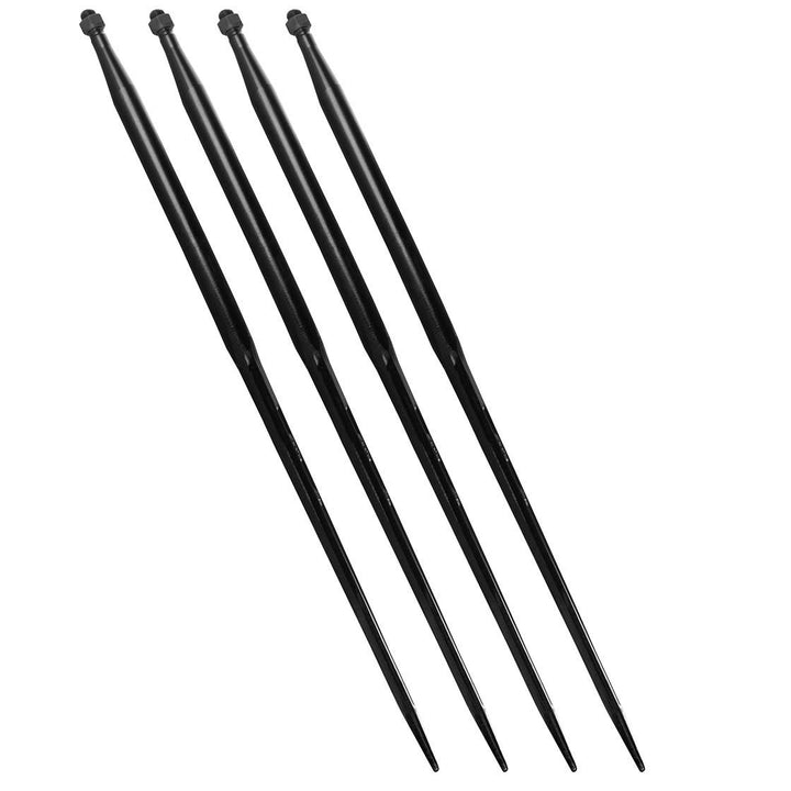 Frontladerzinken | 800 mm | M22 Gewinde | 4 Stück | Grossballenzinken | Zinken | Frontladerspiess |