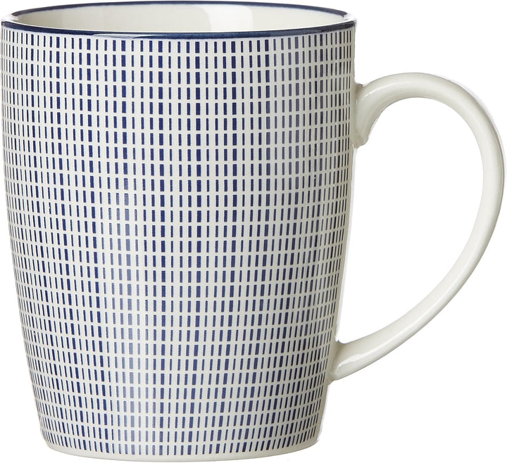 Ritzenhoff & Breker Kaffeebecher-Set Royal Makoto, 4-teilig, 350 ml, Porzellangeschirr, Blau-Weiss M