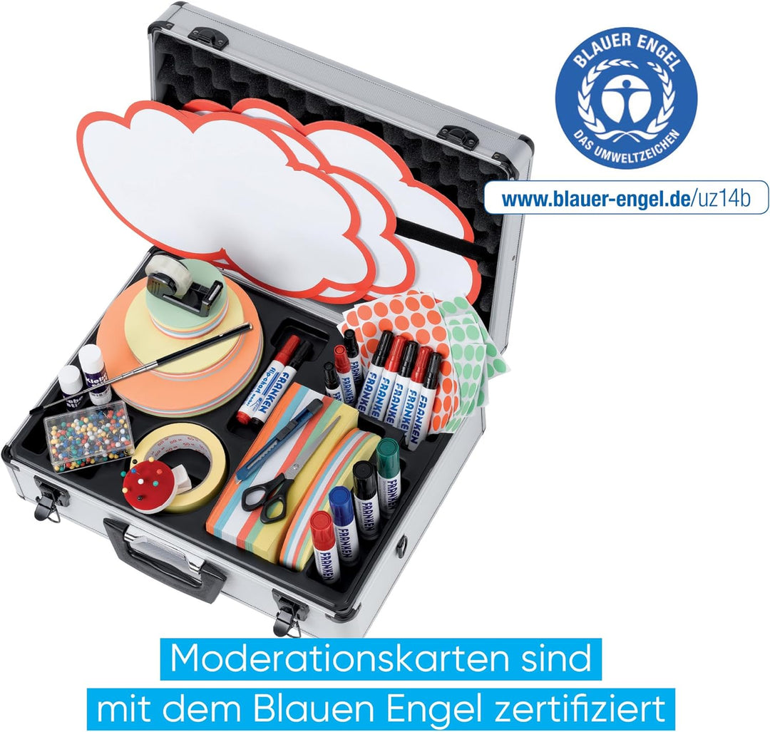 FRANKEN Moderationskoffer Profi, Moderatorenkoffer mit Inhalt, Über 2.500 Teile für Schulungen und M