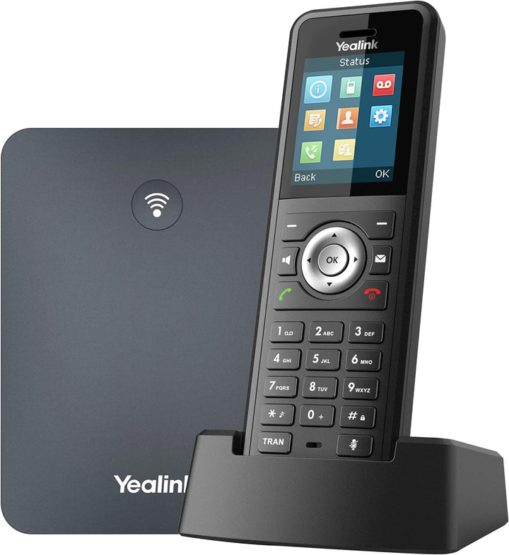 Yealink W79P DECT IP Telefon System (W70B Basis + W59R Handset) Schwarz W79P (Basis W70B und W59R Mo