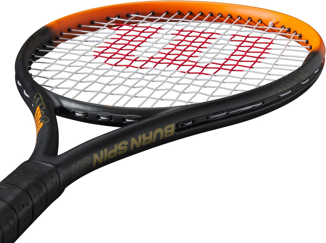 Wilson Burn Spin Jr 26 Tennis Racket, Schwarz/Orange