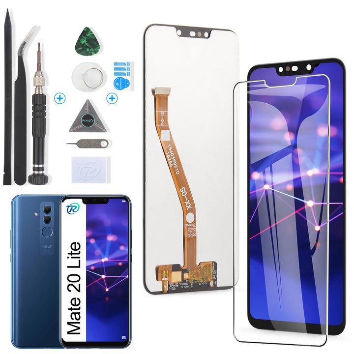 RongZy Display für Huawei Mate 20 Lite LCD Bildschirmersatz Digitizer Touchscreen Montiert Ersatz mi