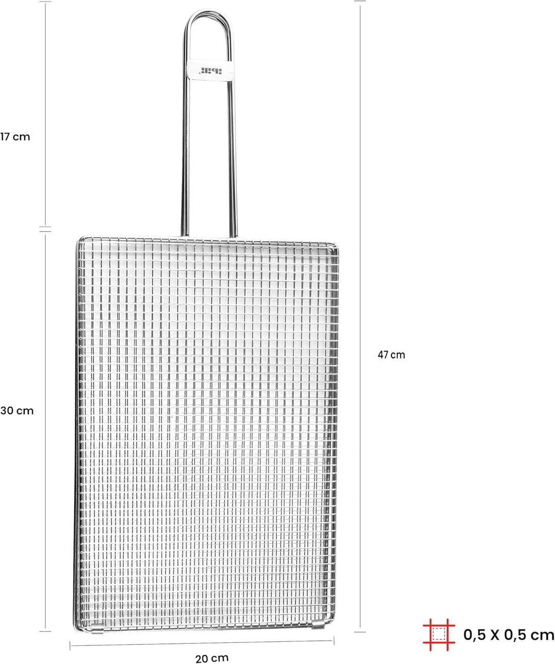 IBILI Doppelter Tintenfischgrill, 30 x 20 x 1 cm, 18% Edelstahl