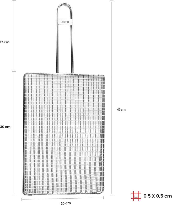 IBILI Doppelter Tintenfischgrill, 30 x 20 x 1 cm, 18% Edelstahl