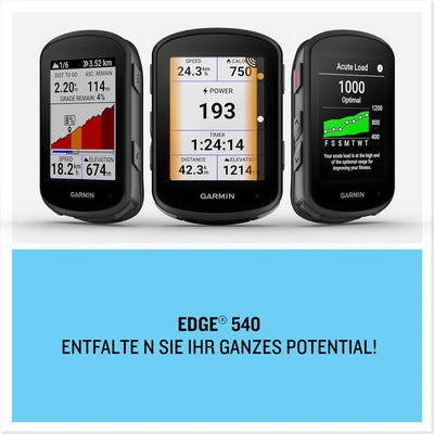 Garmin Edge 540 - EU Central + West, GPS-Fahrradcomputer mit Tastenbedienung, 2,6 Zoll Farbdisplay,