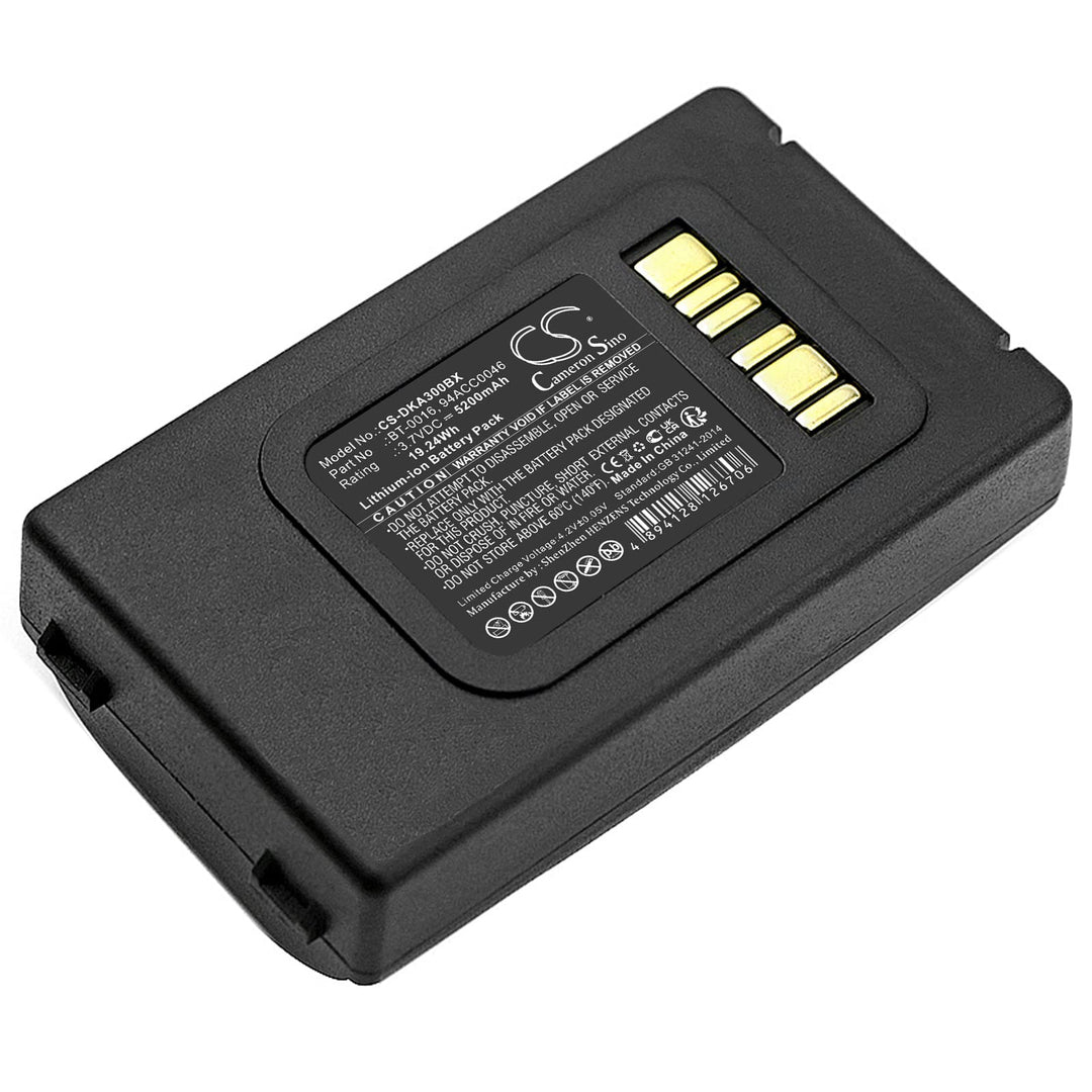 CS-DKA300BX Akku 5200mAh Kompatibel mit [Datalogic] Skorpio X3, Skorpio X4 Ersetzt 94ACC0046, für 94