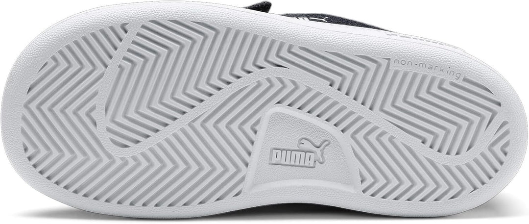 PUMA Unisex-Kinder Smash V2 Sd V Inf Sneaker, Peacoat Puma White
