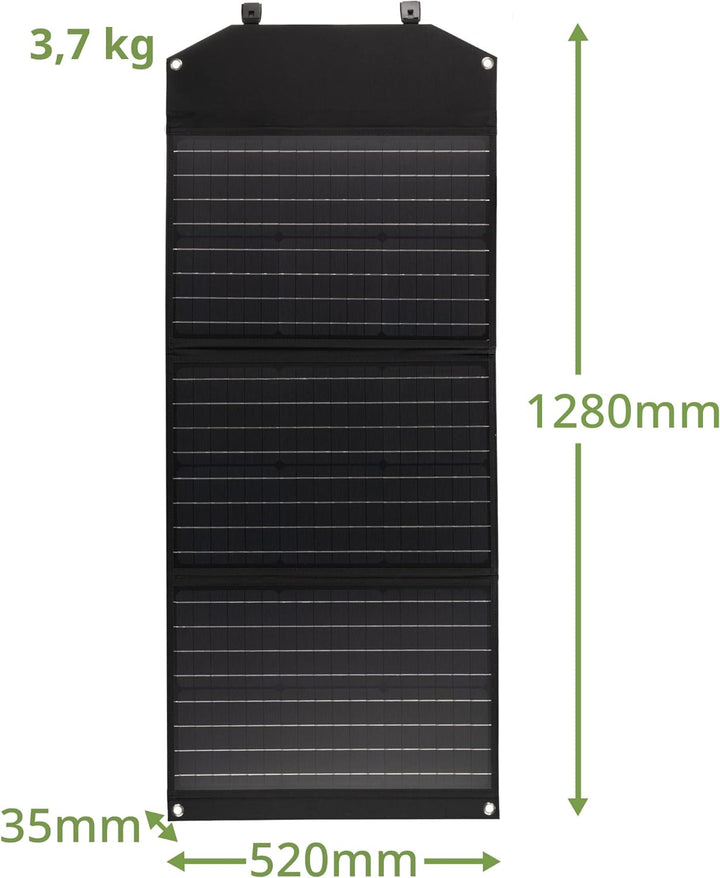 Bresser Solar Ladegerät 90W mit 1x DC- und 3x USB-A-Anschlüssen inkl. USB-A-Buchse mit QC3.0 zur Sch