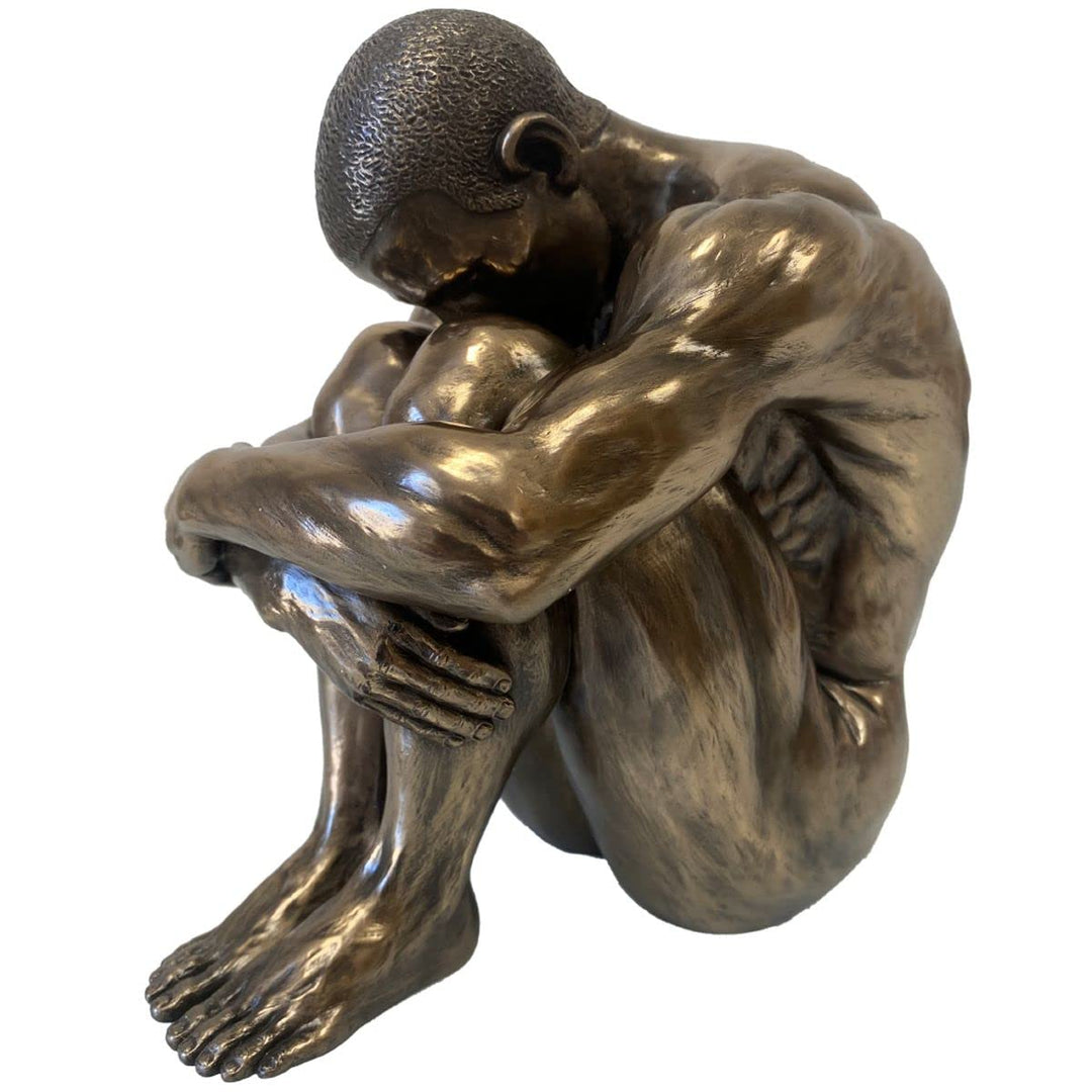 Body Talk Skulptur Akt - Mann, sitzend (L)