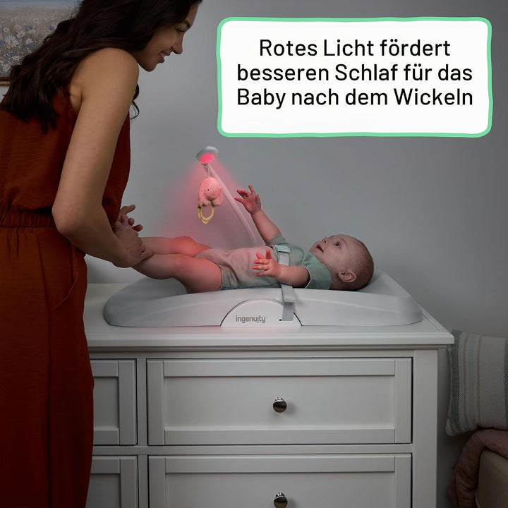 Ingenuity, Day &amp; Night Sylvi Wickelauflage, Inklusive Nachtlicht, Leicht zu reinigen, Zusätzlicher K