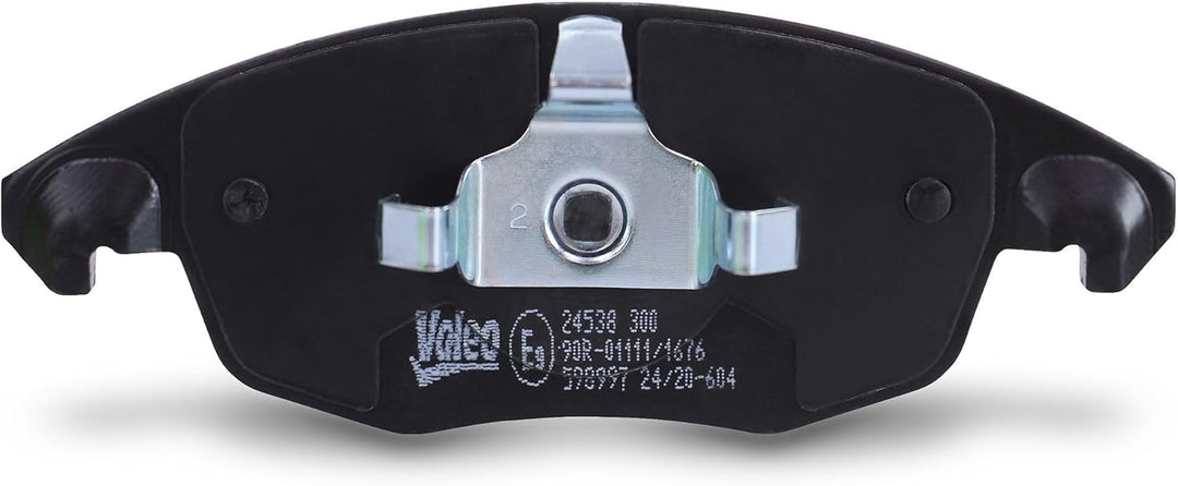 VALEO 598997 PKW Bremsbelagsatz met niet-gemonteerde toebehoren (indien nodig), met niet-gemonteerde