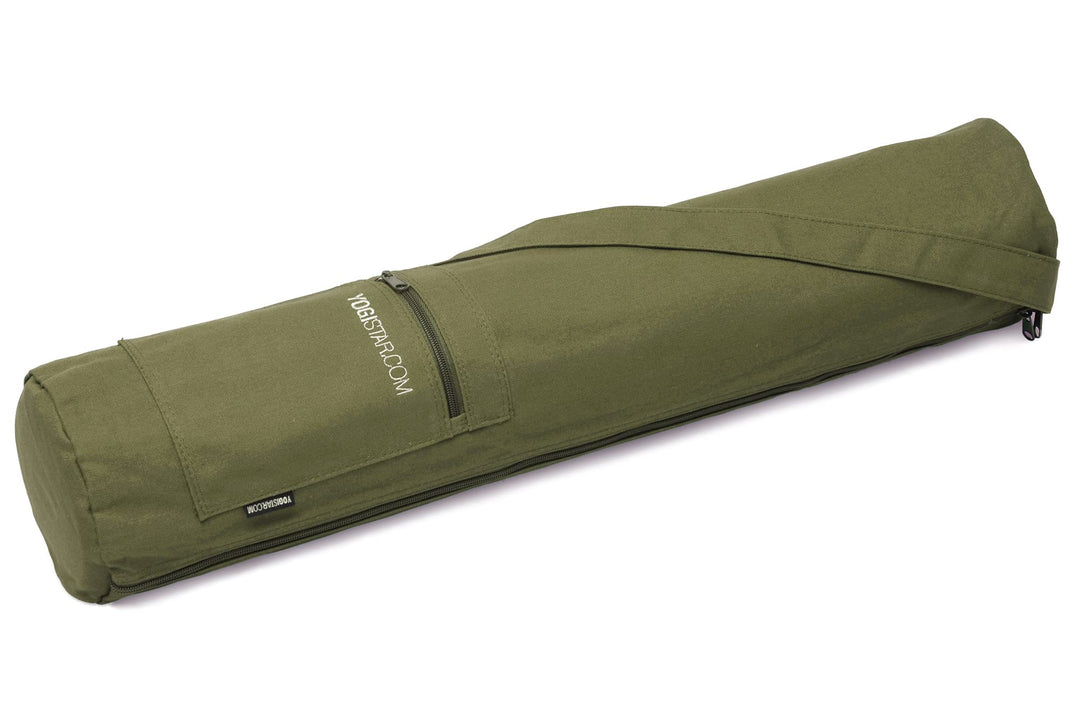Yogistar Yogatasche yogibag® Basic - Zip - Cotton - 65 cm 65 x 14 x 14 cm, olivgrün