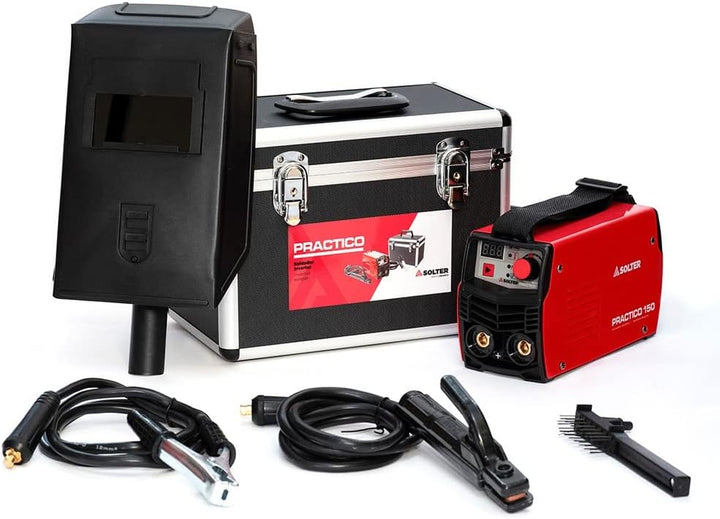 EQUIPO SOLDADOR 7000w INVERTER PRACTICO 150 CON ACCESORIOS SOLTER