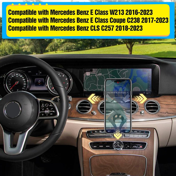 TTCR-II Kompatibel mit Handyhalterung Mercedes Benz E Klasse W213 2016-2023/CLS C257 2018-2023, Vers