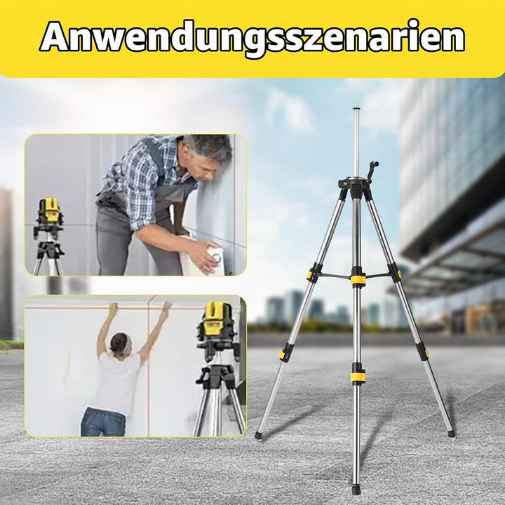 Stativ Laser Professional, 50-120 cm Baustativ Stützen Höhenverstellbar Laser Sativ mit 5/8"-11 Auss