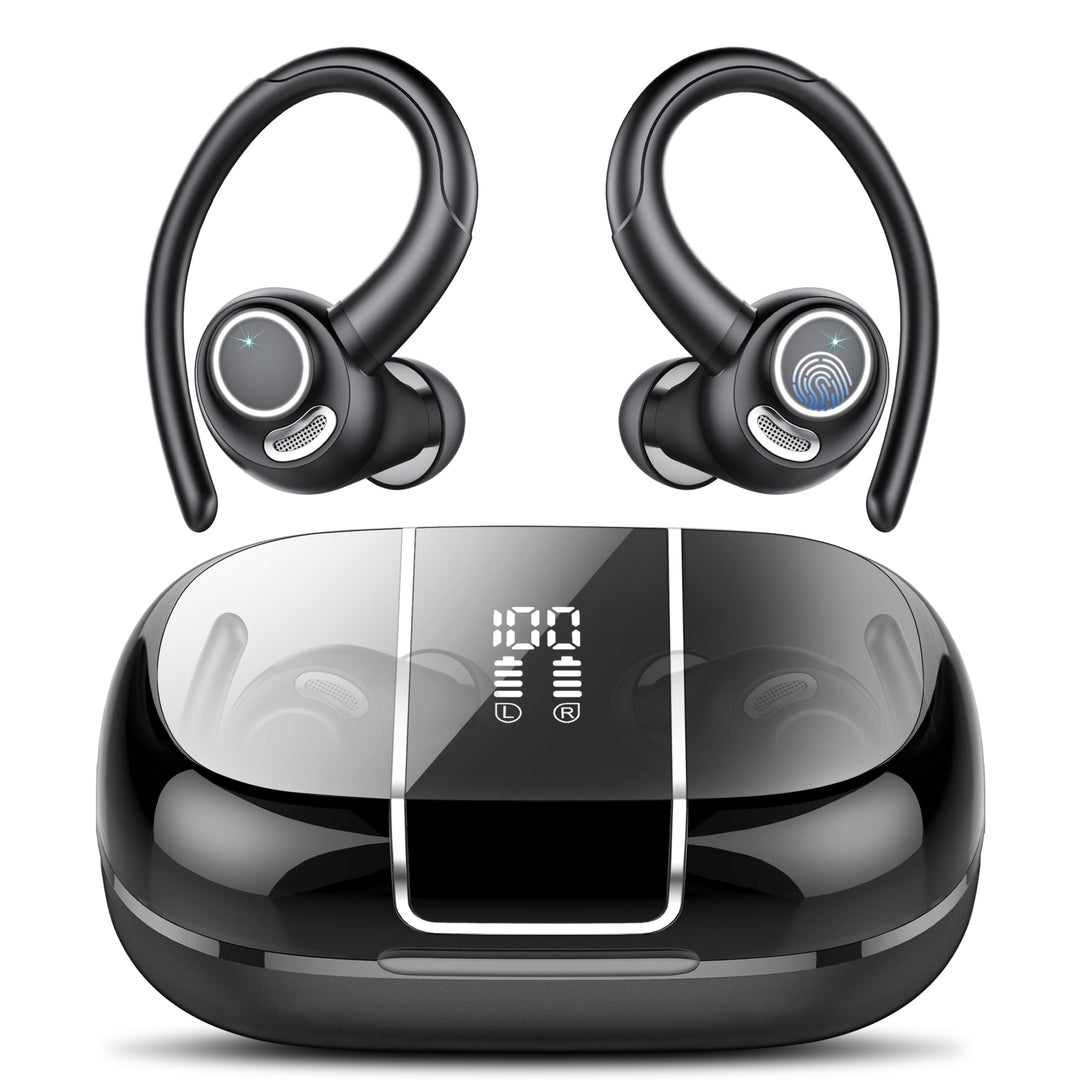 Csasan Bluetooth Kopfhörer Sport, in Ear Kopfhörer Kabellos Bluetooth 5.3 mit Ohrbügel, Hi-Fi Stereo