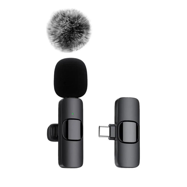 SAVAZ® Kabelloses Ansteckmikrofon – USB-C oder Lightning – 1 oder 2 Mikrofone – Plug & Play für iPho