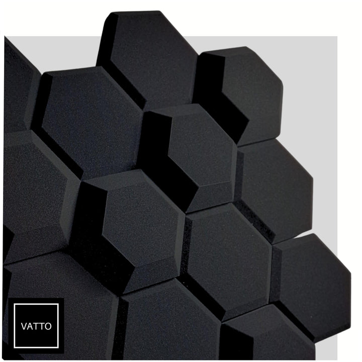 Akustikpaneele 3D HEXAGON Schallabsorber WAND - Schalldämmung - SCHALLSCHUTZ sound absorber - SCHALL