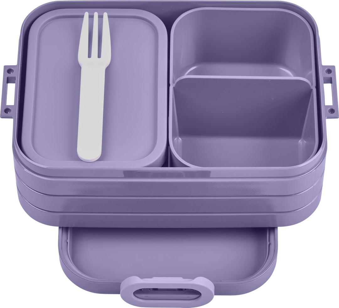 Mepal Brotdose Midi - Bento Box für 2 Sandwiches oder 4 Brotscheiben - Lunchbox für kleine Snacks &