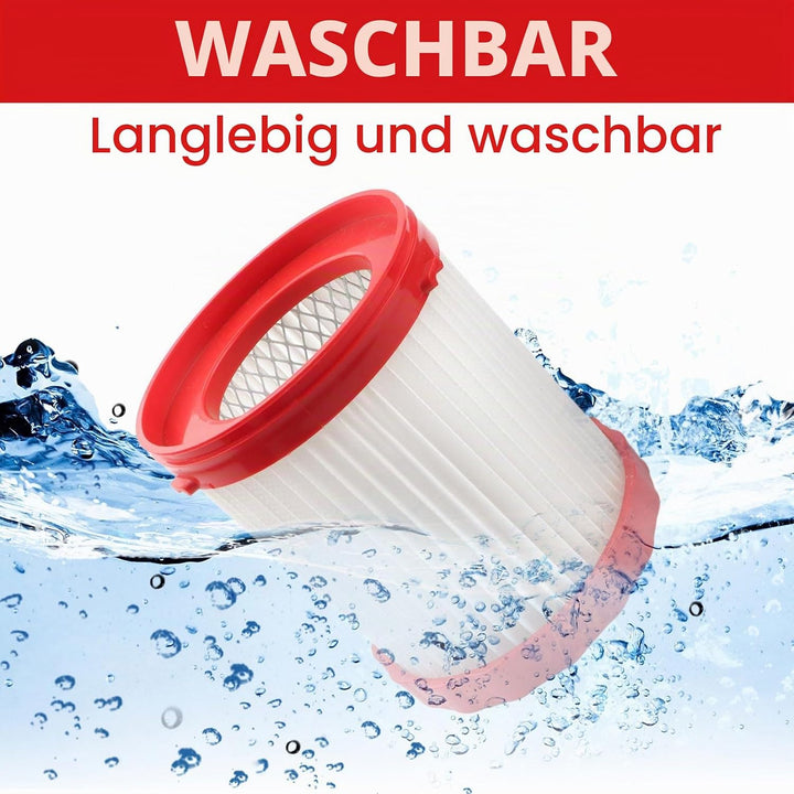 2 Stück Ersatzfilter passend für Bosch 18 V Nass-/Trockensauger für GAS18V-3/GAS18V-10L VF320H Profe