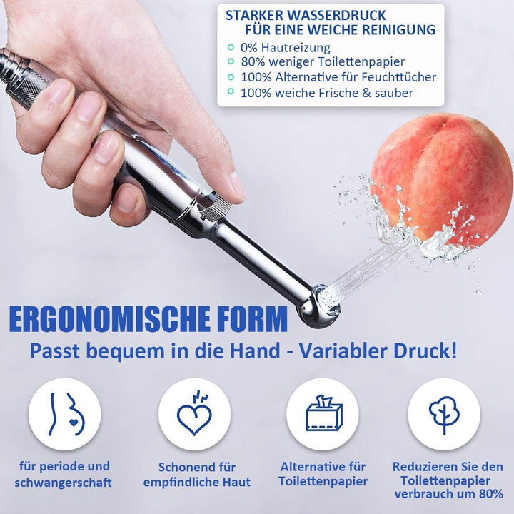 Bidet Handbrause Set SonTiy Toilette Bad Bidet Aufsatz Waschen Duschkopf mit Einstellbarem Druck &Ha