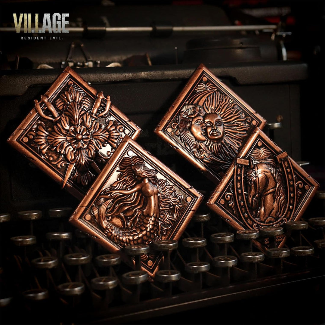 FANATTIK Resident Evil VIII – Dorfnachbildung Hauswappen Medaillon Kollektion, Einheitsgrösse, Kunst